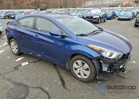 2016 Hyundai Elantra Se z USA, uszkodzony, nr VIN 5NPDH4AE1GH794435
